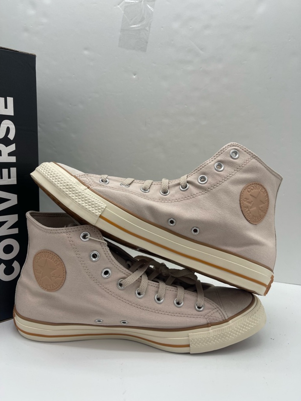 Converse Mens CTAS Hi Warm Clay Nachetta Beige A11454C High Top Sneakers Classic - Picture 14 of 16